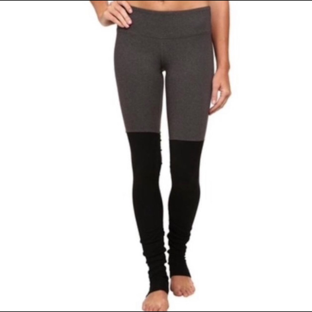 Alo Yoga Black and Gray Goddess Leggings